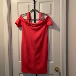 Pink maternity dress